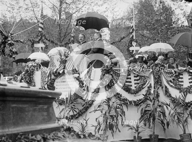 Dedication of Henry Wadsworth Longfellow Statue, Rev. Alexander Mackey Smith..., 1909. Creator: Harris & Ewing.