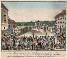 The coronation of Emperor Leopold II as King of Hungary in Pressburg on November 15, 1790, 1790. Creator: Anonymous.