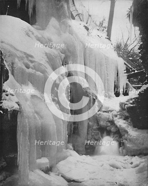 'Rainbow Falls in Winter, Watkins Glen, New York', c1897. Creator: Unknown.
