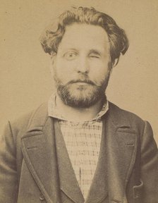 Maurin. émile, Auguste. 31 ans, né à Marseille (Bouche du Rhône). Ex photographe. Anarchis..., 1894. Creator: Alphonse Bertillon.