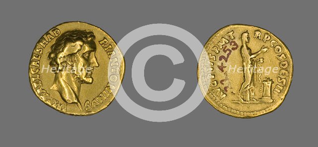 Aureus (Coin) Portraying Emperor Antoninus Pius, 138-161. Creator: Unknown.