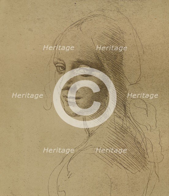 A female head, c1472-c1519 (1883), Artist: Leonardo da Vinci.