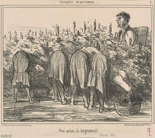 Vue prise a Argenteuil (Octobre 1856), 19th century. Creator: Honore Daumier.