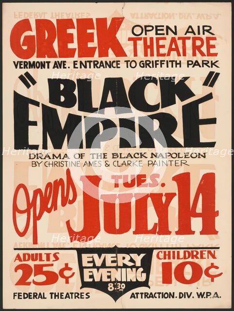 Black Empire, Los Angeles, [193-]. Creator: Unknown.
