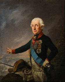 Portrait of Field Marshal Generalissimo Prince Alexander Suvorov (1729–1800), 1799. Artist: Kreuzinger, Josef (1757-1829)