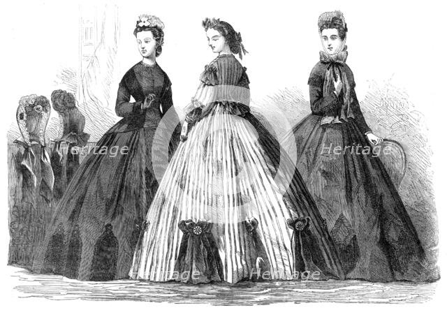 Paris fashions for April, 1864. Creator: Unknown.