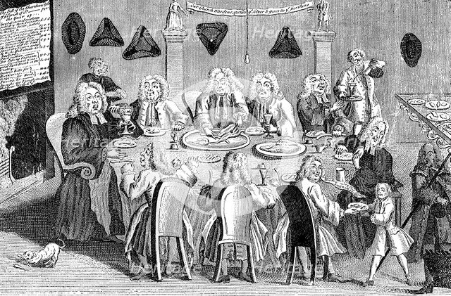 'A Parish Feast', 1741. Artist: Unknown