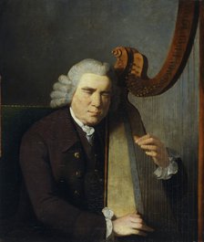 'The Blind Harpist, John Parry', (1710-1782), 1775-91. Artist: William Parry