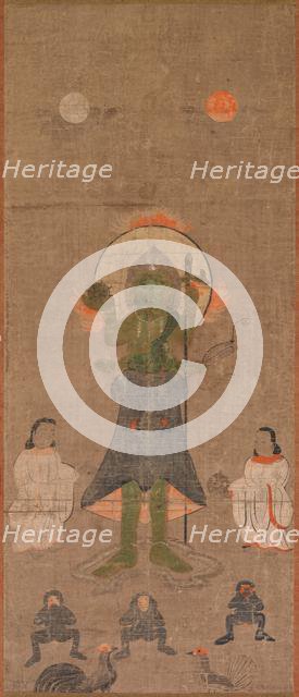 Shomen Kongo: The Blue-Faced Kongo, 17th century. Creator: Unknown.