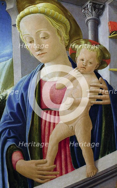 Madonna und Kind, ca 1445. Creator: Fra Carnevale (Bartolomeo di Giovanni Corradini) (c. 1420/25-1484).