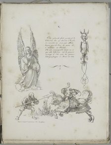 Art of the Lithograph: Three Designs from Dürer’s Prayer Book, Plate V , 1819. Creator: Alois Senefelder (German, 1771-1834).