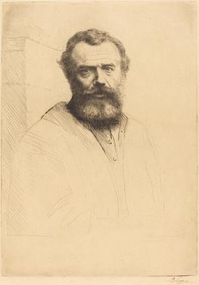 Self-Portrait, 3rd plate. Creator: Alphonse Legros.