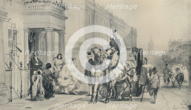 'In Eaton Square, 1850', (1920). Artist: Eugene Louis Lami.