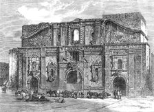 The terrible calamity in Santiago, Chili: ruins of La Compania [Compañía] Church, 1864. Creator: Unknown.