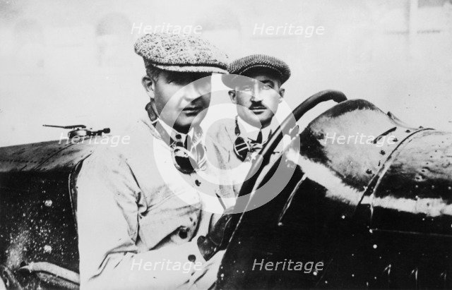 Felice Nazzaro in a 2000 cc Fiat 804, 1922. Artist: Unknown