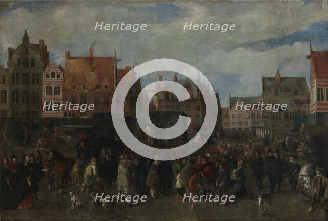 Fair on the Antwerp Meir, 3rd quarter 17th century. Creator: Anon.