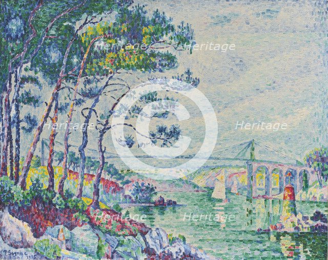 Pont de Lézardrieux, 1925.