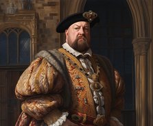 AI IMAGE - Portrait of King Henry VIII, 1540s, (2023). Creator: Heritage Images.