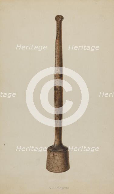 Sauerkraut Stomper, 1939. Creator: Edward Unger.