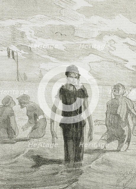 Ostende, 1857. Creator: Félicien Rops.