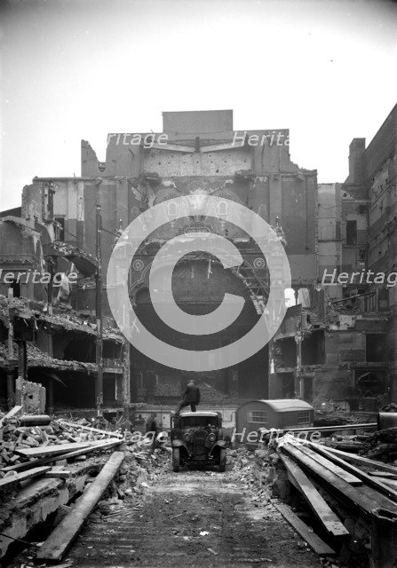 Demolition of the Alhambra Theatre in Leicester Square, London, 1936. Artist: Unknown