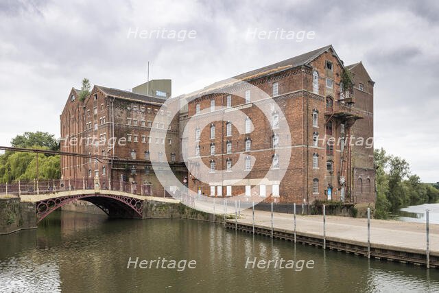 Healings Flour Mill, Back of Avon, Tewkesbury, Gloucestershire, 2023. Creator: Steven Baker.