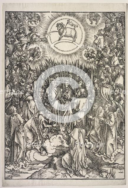 Revelation of St. John: The Adoration of the Lamb, 1511. Creator: Albrecht Dürer (German, 1471-1528).