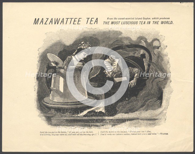 Mazawattee Tea, 1890s. Artist: Unknown