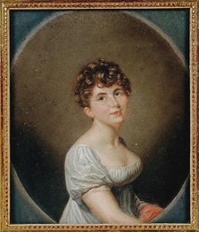 Portrait of the composer and pianist Caroline Boissier-Butini (1786-1836) , ca 1807. Creator: Massot, Firmin (1766-1849).