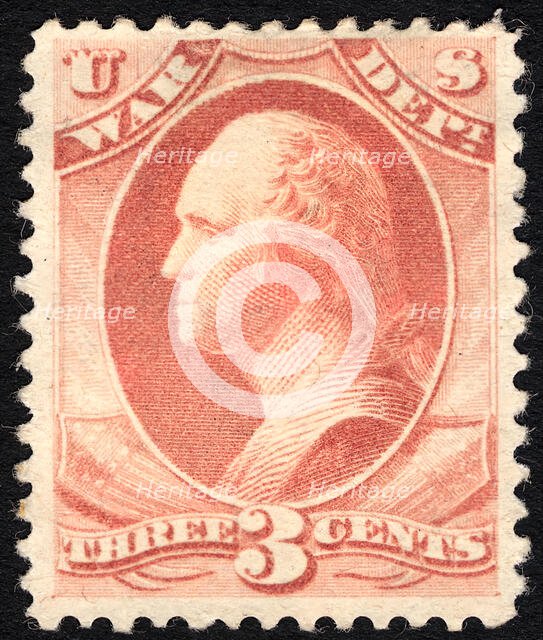 3c Washington War Department single, 1879. Creator: Unknown.