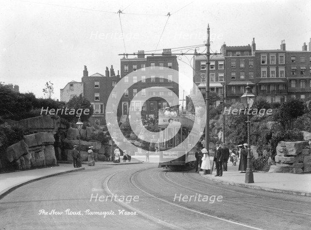 Tram at New Road, Ramsgate, Kent, 1901-1910. Artist: Unknown