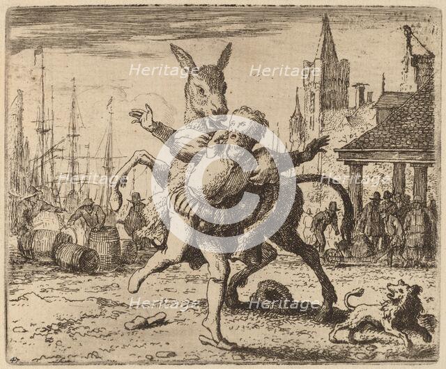 The Ass and the Hound, probably c. 1645/1656. Creator: Allart van Everdingen.