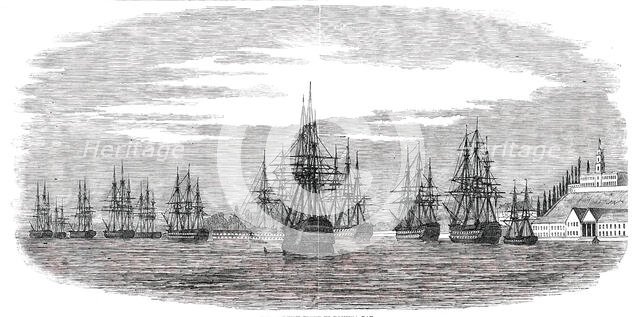 The Turkish Fleet in Bashika Bay, 1850. Creator: Unknown.