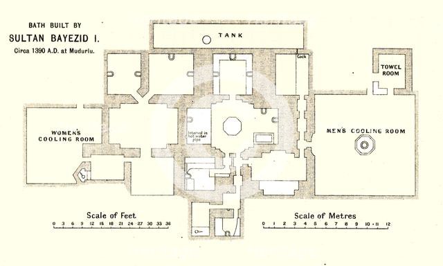 'Bath built by Sultan Bayezid I, circa 1390 A.D. at Mudurlu', c1915.  Creator: Stanford's Geographical Establishment.