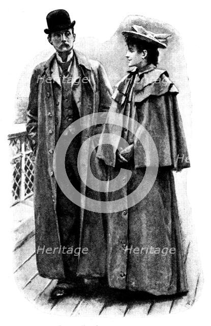 Eve's Ransom...Polly walked the deck with Hilliard, 1895. Creator: George Meisenbach.