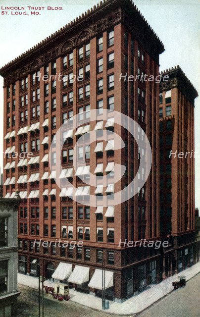 Lincoln Trust Building, St Louis, Missouri, USA, 1910. Artist: Unknown