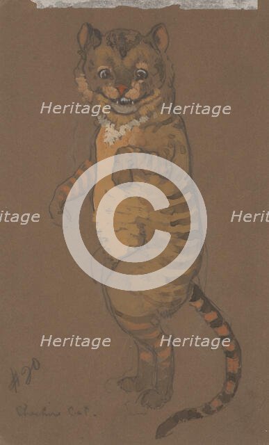 Cheshire Cat (costume design for Alice-in-Wonderland, 1915). Creator: William Penhallow Henderson.