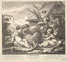Winter, 1735-86. Creator: Claude Augustin Duflos le Jeune.
