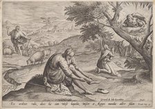 God Appearing to Moses, 1585. Creator: Johann Sadeler I.