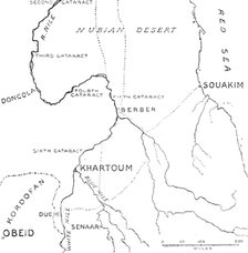 Map of the central region of the Soudan, 1883. Creator: Unknown.
