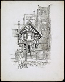 Ye Olde Rover's Return Public House, Shudehill, Manchester, 1892-1933. Artist: Charles George Harper.