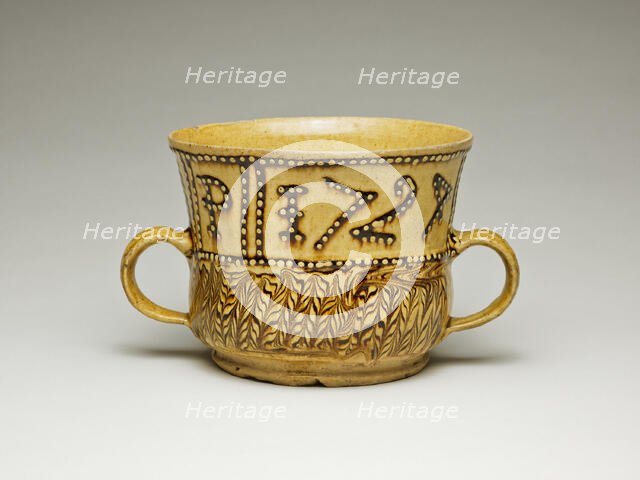 Cup, Staffordshire, 1724. Creator: Staffordshire Potteries.