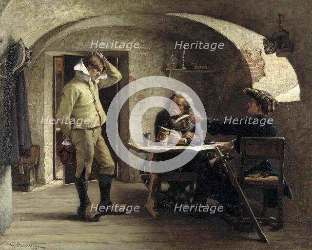 Recruiting Sergeants, 1879. Creator: Gustaf Cederström.