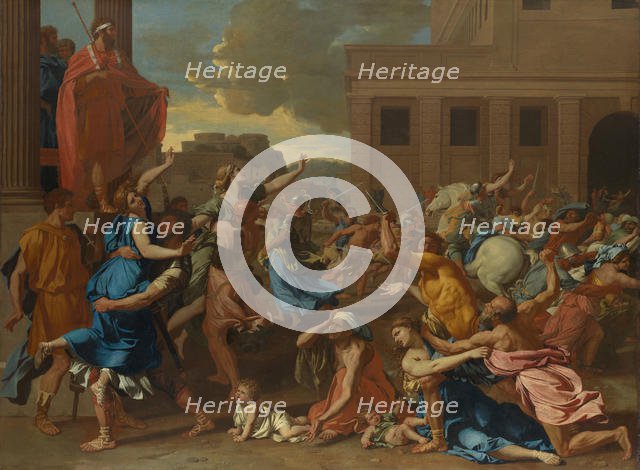 The Abduction of the Sabine Women, probably 1633-34. Creator: Nicolas Poussin.