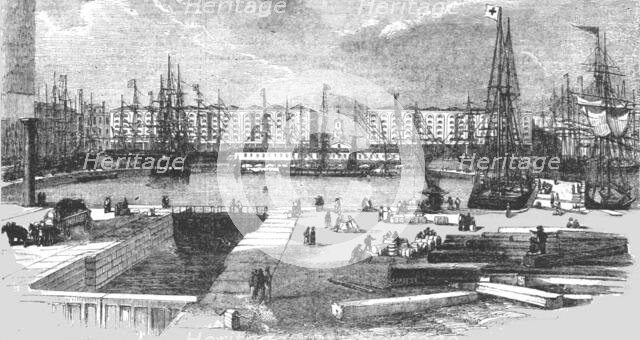 'Interior of the London Docks', 1854. Creator: Unknown.