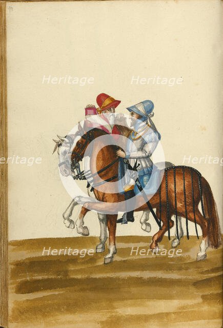 Two Horsemen, about 1560-1570. Creator: Unknown.