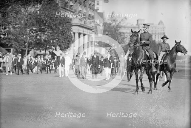 Draft Parade - Columbus; Gude; Harts; Wilson; Grayson; Unidentified; Alex; Wolf, 1917. Creator: Harris & Ewing.