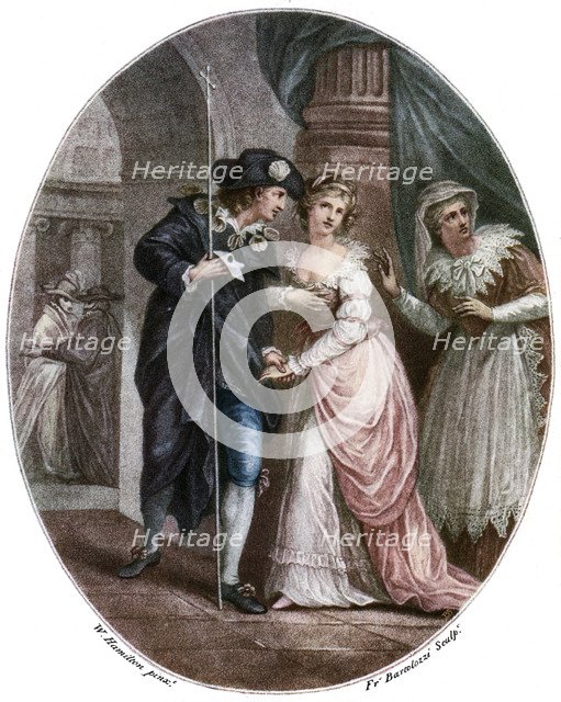 Scene from Shakespeare's Romeo and Juliet. Artist: Francesco Bartolozzi