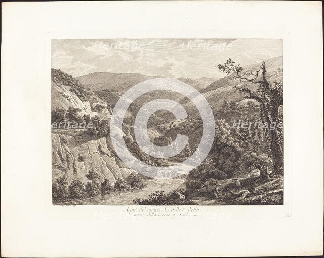 Al pié del monte Catillo, detto monte della Croce a Tivoli, 1793. Creator: Albert Christoph Dies.