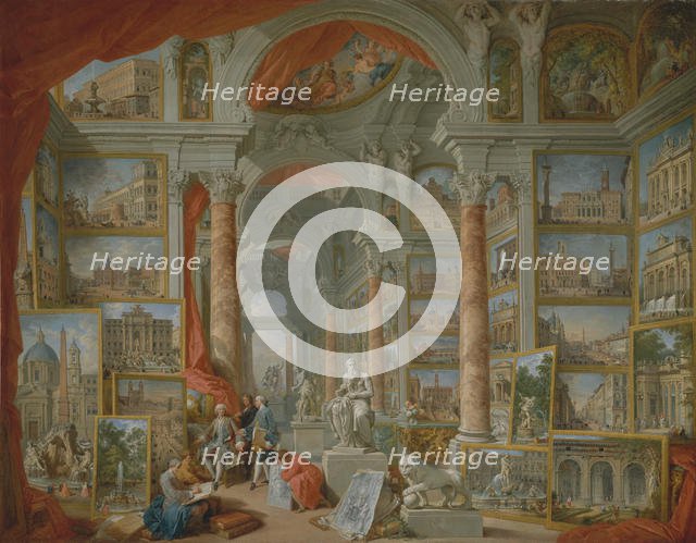 Modern Rome, 1757. Creator: Giovanni Paolo Panini.